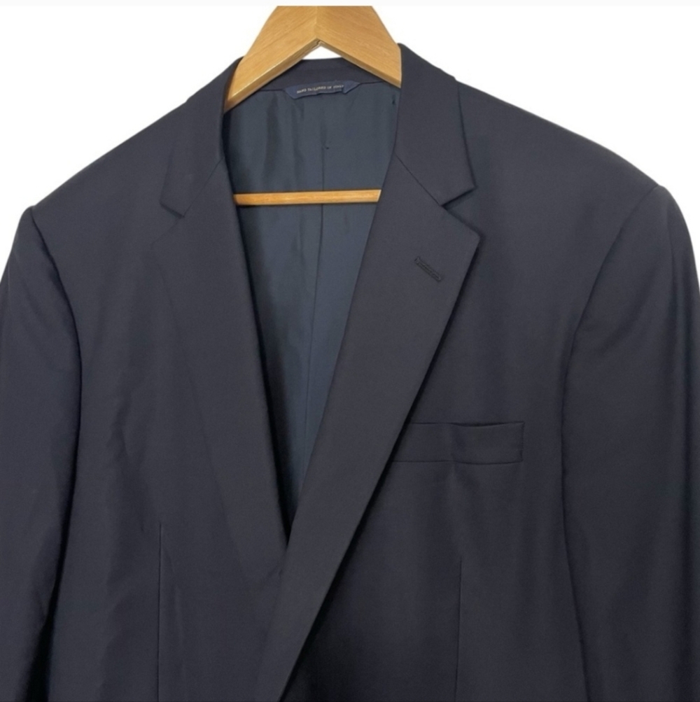 Brooks Brother's Men's Italian Wool Navy Blue Suit Coat Jacket. Size 45R - Picture 3 of 8